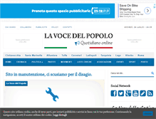 Tablet Screenshot of lavocedelpopolo.net